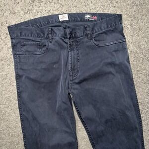 Faherty Men's Stretch Terry 5 Pocket Pant - Black Size 34x32